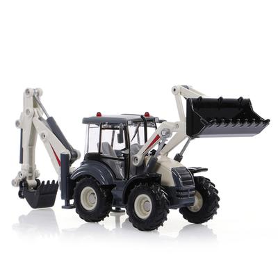 Alloy Diecast Excavator 1:50 4 Wheel Shovel Loader Two Way Forklift Bulldozer Backhoe Loader Truck Model For Kids Gift