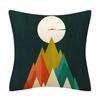 45*45cm Creative Color Geometric Design Pattern Cushion Cover Sofa Office Seat Car Waist    Home Decoration