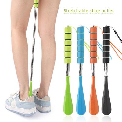 Edelstahl Schuhlöffel Teleskop Anti-Rutsch-Griff Senioren Männer Frauen Kinder Elder Stiefel Casual Sport