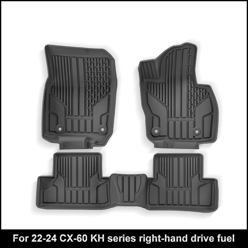 Mazda CX-60 2022-2024 Eco-Friendly TPE Mats: Car Floor, Trunk, Seat Back