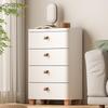 Multi-Layer Movable Storage Cabinet with Wood Lid & High-Value Design for Living Room