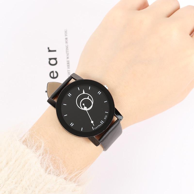 2019 Korean Style Men's & Women's Genuine Leather Strap Quartz Watch - Trendy & Fast Shipping