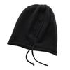 Ear Protection Knitted Baggy Beanie Hat Soft Winter Knitted Cap Solid Color Pullover Hat  Ladies