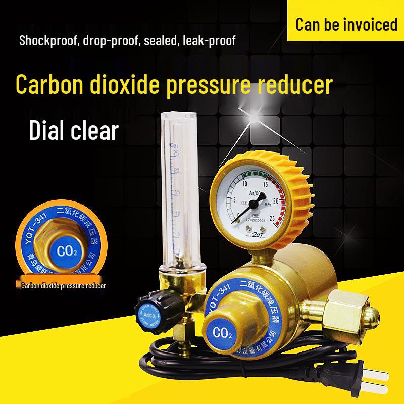 

Multi-Gas Pressure Reducer Valve for Oxygen, Acetylene, Argon, and CO2, 36V/220V MIG Welder Compatible. Argon Pressure Reducer