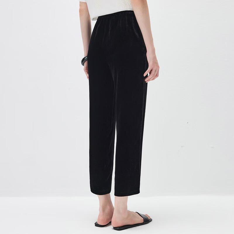 Women's Silk Straight-Leg Trousers