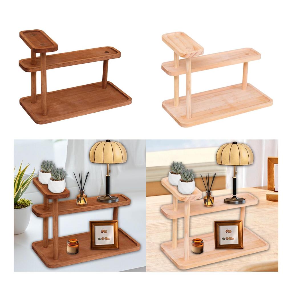 Wooden Desktop Organizer Office Desk Shelves for Living Room Office Kitchen