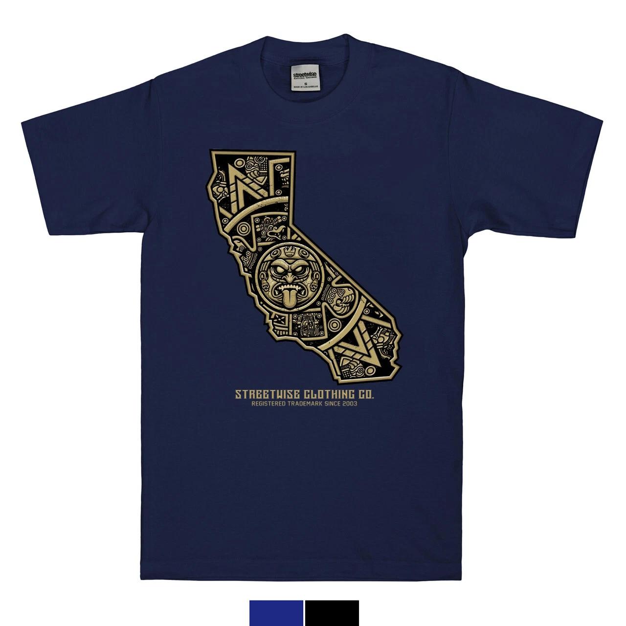 Streetwise Clothing CA Azteca T-Shirt - Cali Chicano Mexican Culture 2XL