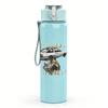 1PC UFO Flying Saucer Minimalist Sketch Print 750ml Portable Sports Water Bottle Leakproof Gym Outdoor Travel Drink Cup