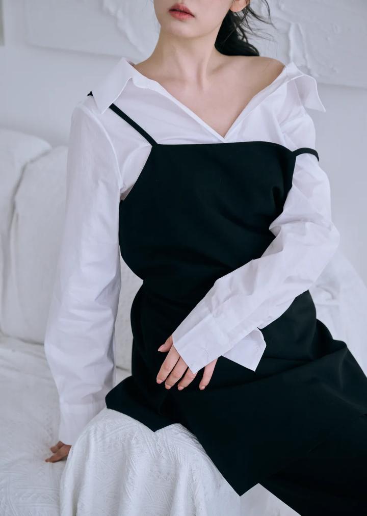 Bisou Ali Two-Way Simple Dress Black