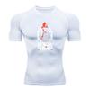 Men's Quick Dry Compression Workout T-shirt, Hooded Strong M