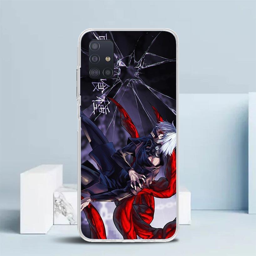 

G-Ghoul Tokyo Kaneki Ken Мягкий чехол для Samsung Galaxy A12 A22 A32 A52 A72 A02S Чехол для телефона Note 20 Ultra 10 S10 Plus A51 A71 A50 Samsung A10