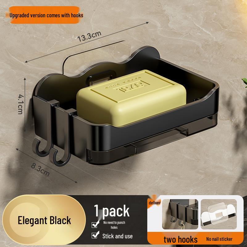 

Настенная мыльница для ванной без сверления с дренажем