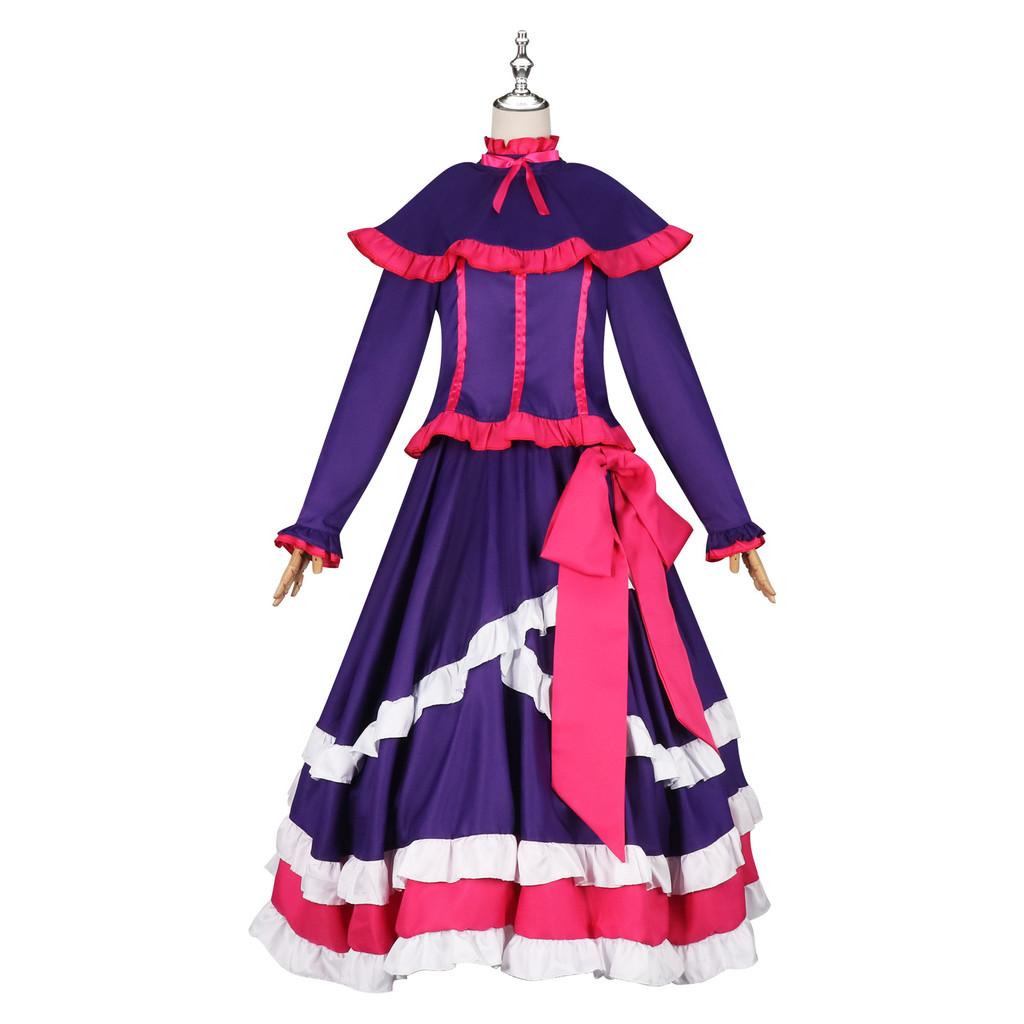 Shatia Overlord Cosplay Long Dress Retro Japanese Anime Costume For Cosplay Shows