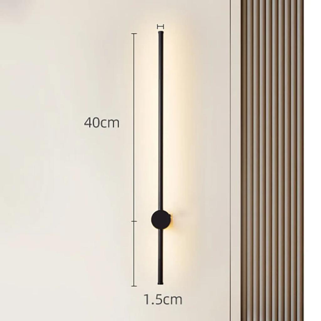 Neue minimalistische, kreative LED-Streifen-Wandleuchte für stilvolle, moderne Schlafzimmer- und Restaurantdekoration mit nordischem Touch