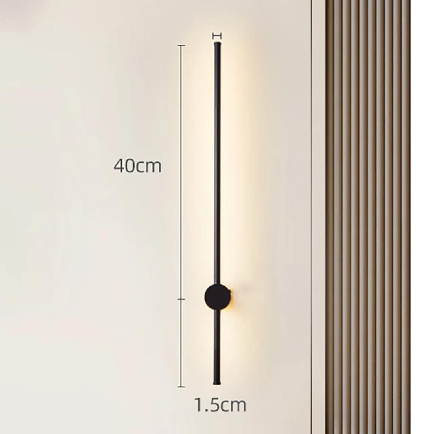 

Новый минималистичный креативный настенный светильник со светодиодной лентой для стильной современной спальни и оформления ресторана с нотками скандинавского стиля чёрный
