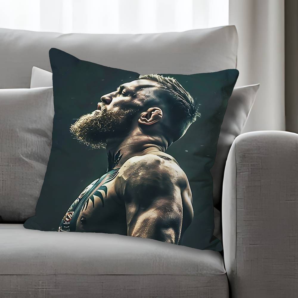 C-Conor M-McGregor Anime Celebrity Merchandise All-Match Printed Pillow Case Sofa Car Office Room Decoration Protector