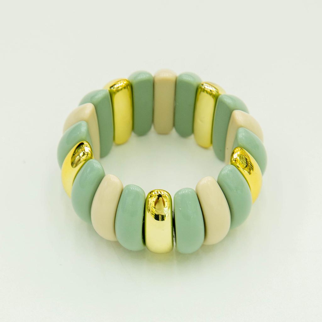 European and American jewelry, fashionable acrylic elbow bracelets, retro color matching exaggerated bracelets and bracelets.