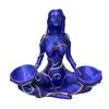 Goddess Statue Resin Mother Earth Goddess Sculpture Mother Earth Figurines Crystal Ball Base Hand-Carved Home Art Decoration