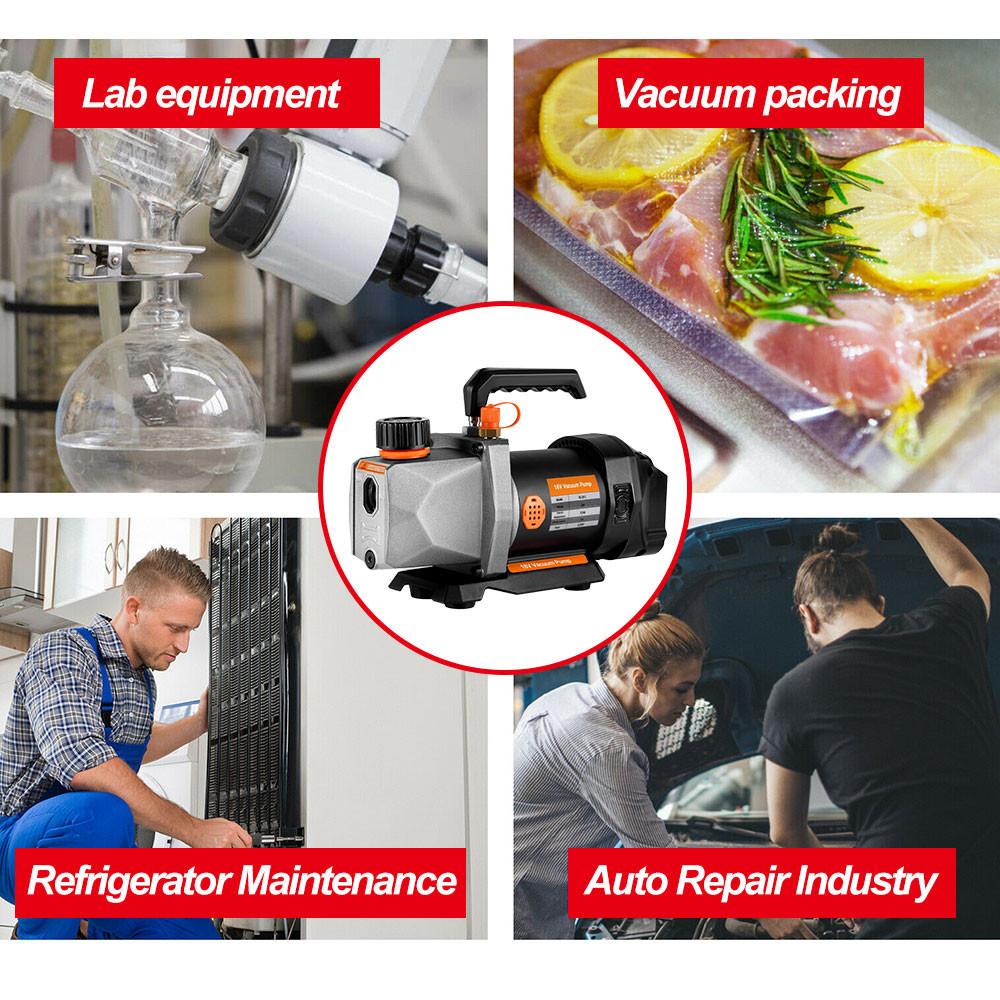 7CFM 5PA 1/2HP 1/4 Air Inlet  For Household Air Conditioning For Battery Cordless Refrigerant Vacuum Pump