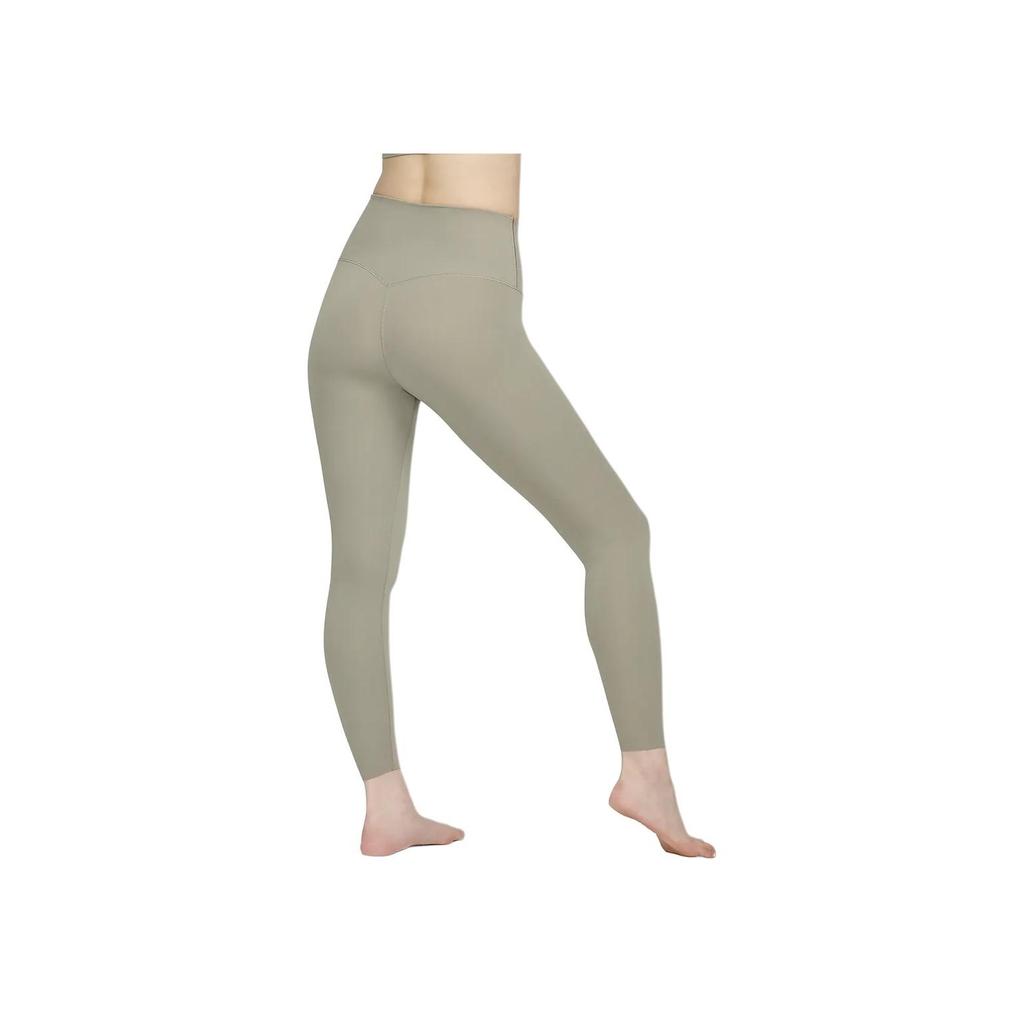 Nike Zenvy High Waist Solid Color Slim Fit Nine-Point Sports Pants Women Bottoms Light-Army-Green DQ6016320