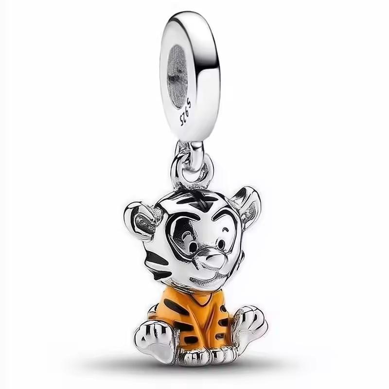 925 Silver Mermaid Princess Witch Flying Elephant Charm Beads DIY Jewelry Fashion Jewelry Accessories