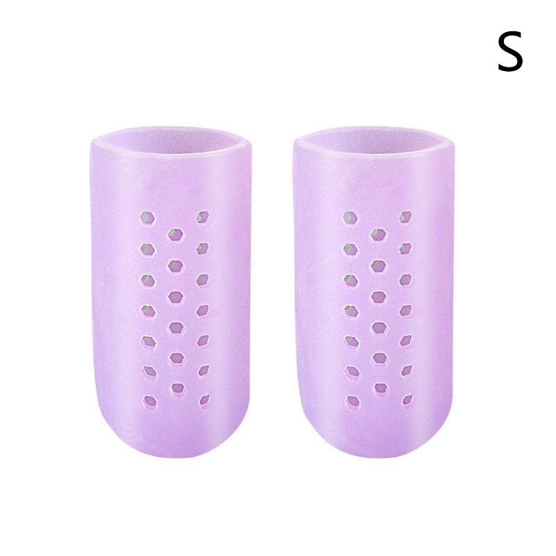 2Pcs Silicone Gel Little Toe Tube Corns Blisters Protector Anti-abrasion Gel Bunion Toe Finger Protection Gel Sleeve Foot Care