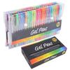 Ensemble de 100 Stylos Gel Huileux Couleurs Surligneur Stylo Aquarelle pour Écriture Croquis Dessin Gribouillage Cadeau Enfant