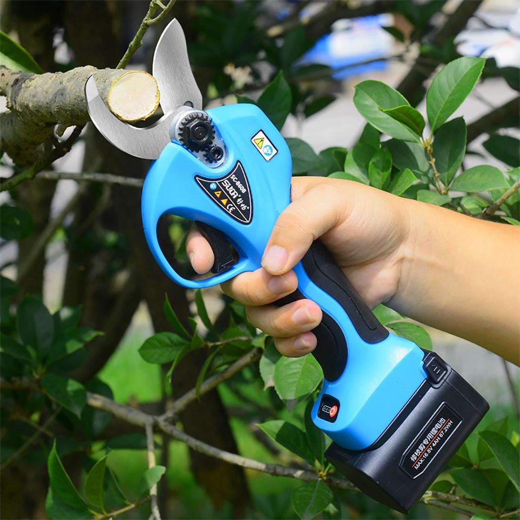 1500W Cordless Pruner Lithium-ion Pruning Shear Efficient Scissors Bonsai Electric Tree Branches Garden Tool