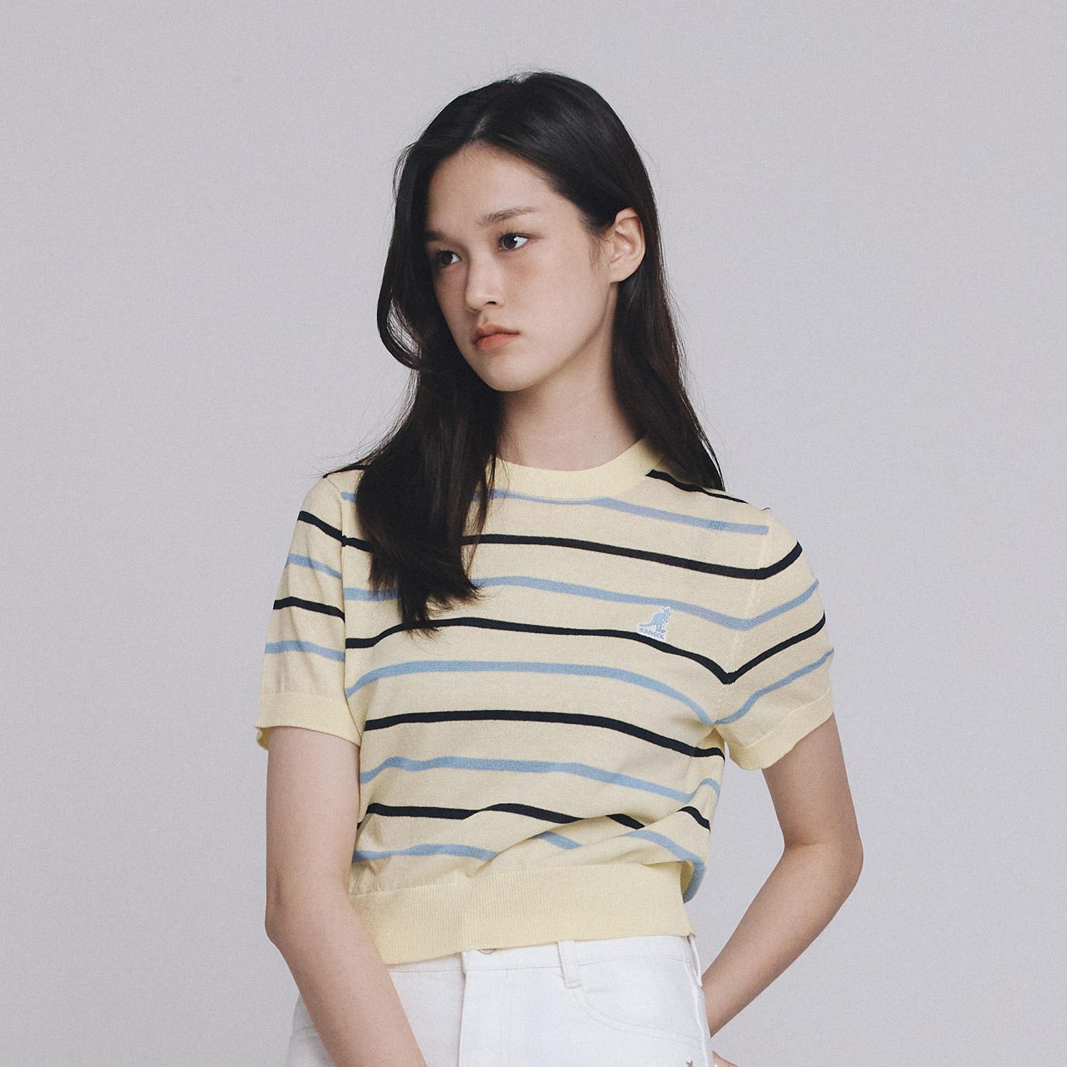 Kangol Women S Blossom Marine Knit 1861 Yellow Yellow/S