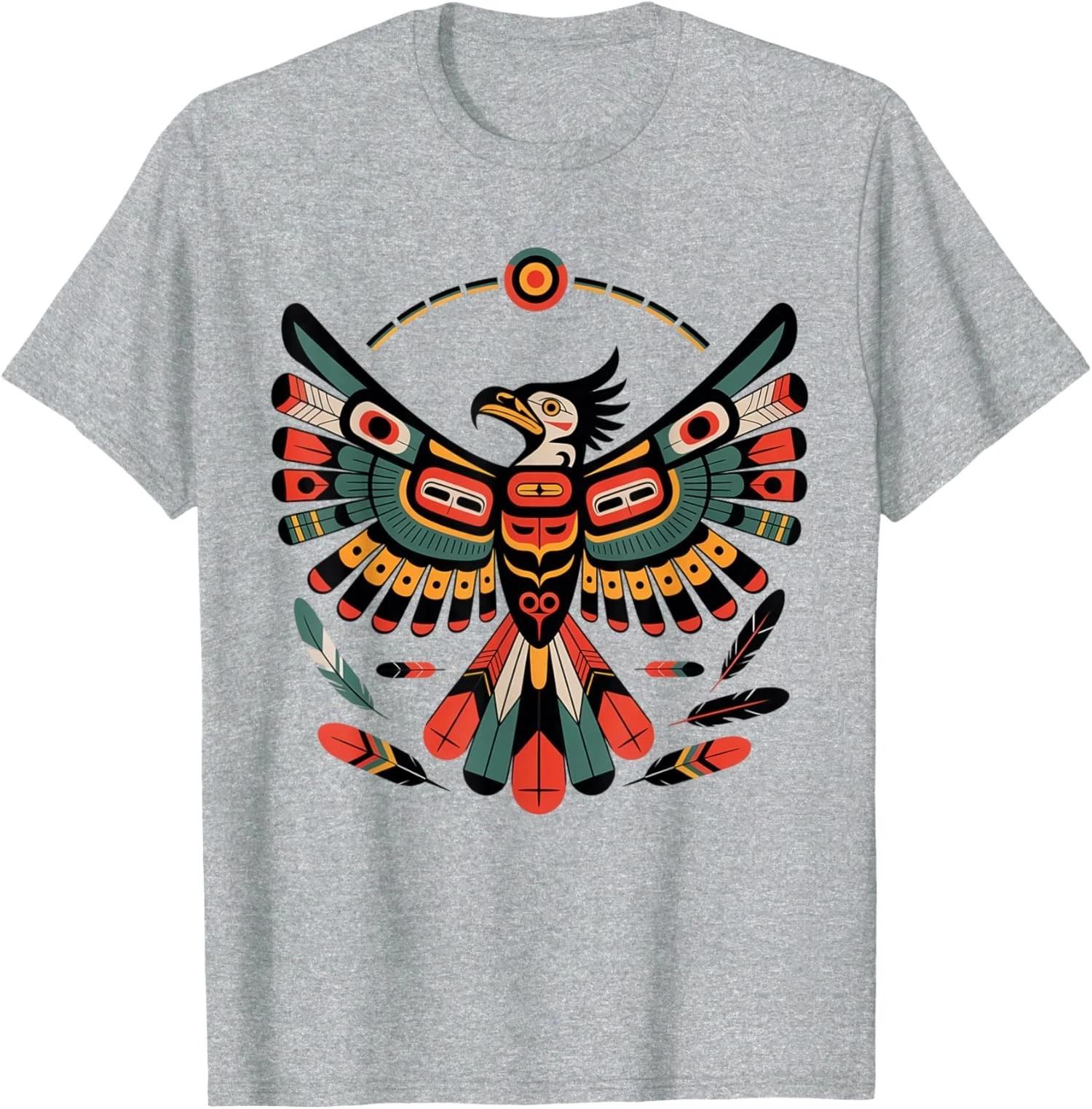 Thunderbird Native American Tribal Art Design Art Unisex T-Shirt L