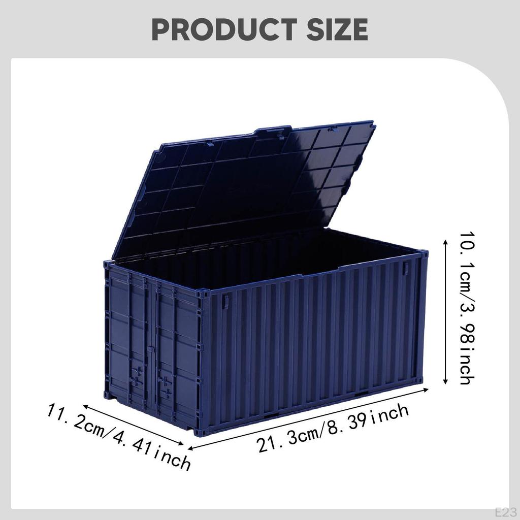 Mini Desktop Storage Box Shaped Like A Container, Large Capacity, Practical And Unique, with