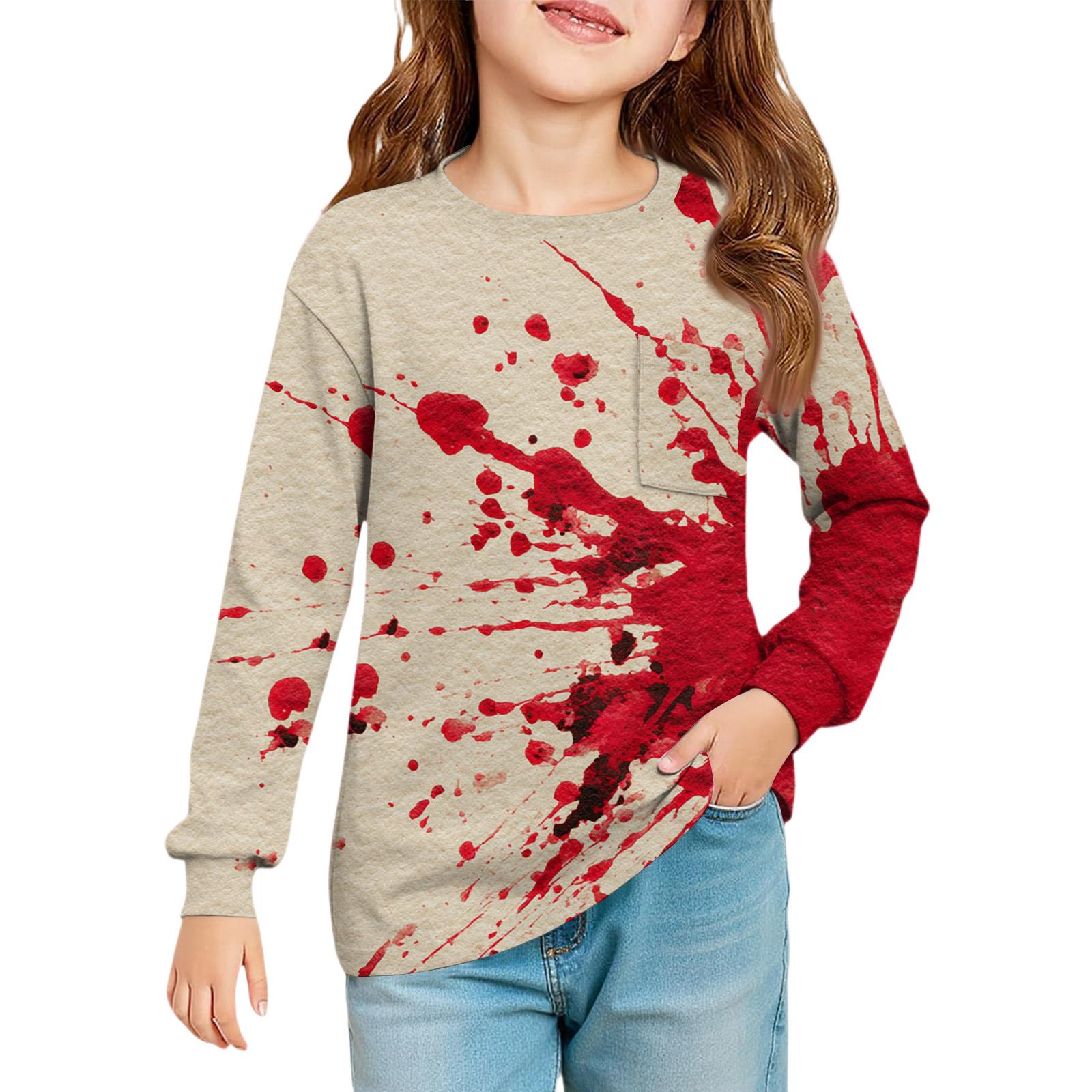 

Блузка для девочек с длинным рукавом - Туника с мягкой талией и круглым вырезом 90 арбуз красный