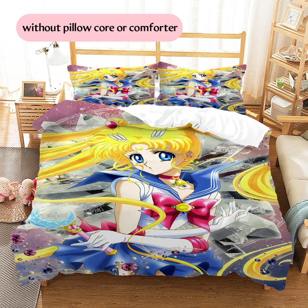 Sailor Moon Tsukino Usagi Main Duvet Cover & Pillowcases, Sailor Moon Fan Bedroom Bedding, Perfect Gift.chl