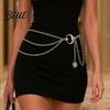 Sun Pendant Body Chain Boho Moon Chain Multi-layer Waist Belt
