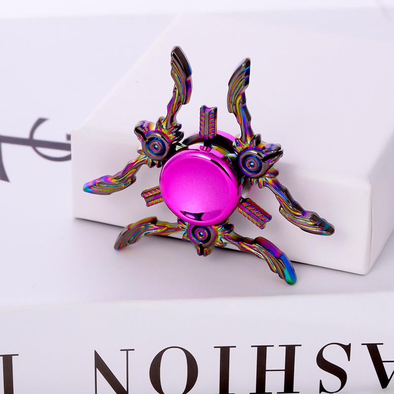 Metallischer Fidget Spinner mit landschaftlichem Motiv: Beliebtes Promi-Straßenmarkt-Dekompressionsspielzeug