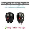 Anti-Scratch Car Key Case Cover for Chevy Silverado Tahoe Suburban Equinox Avalanche SSR LHJ011 Key Bag with Keychain Accessory