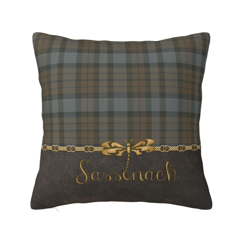 Black Watch Scottish Tartan Plaid Cushion Covers 40x40cm Polyester Throw Pillow for Car Square Pillowcase Home Decorative