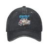 Avintage Families Cartoon Baseball Caps Unisex Distressed Washed Sun Cap Outdoor All Seasons Travel Adjustable Hats Cap