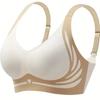 Women's Push-up Gather Wireless Bra Women Gathered Up Soft Support Adjustable Underwear Anti-sagging Seamless Lift-up Bra M-2XL