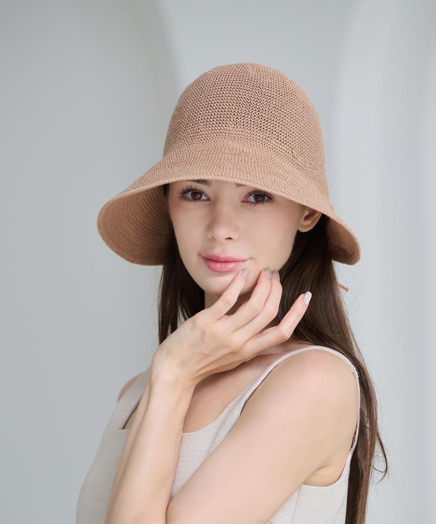 Koipeu Back Shirred Cotton Bonnet Hat Cf081Ht069