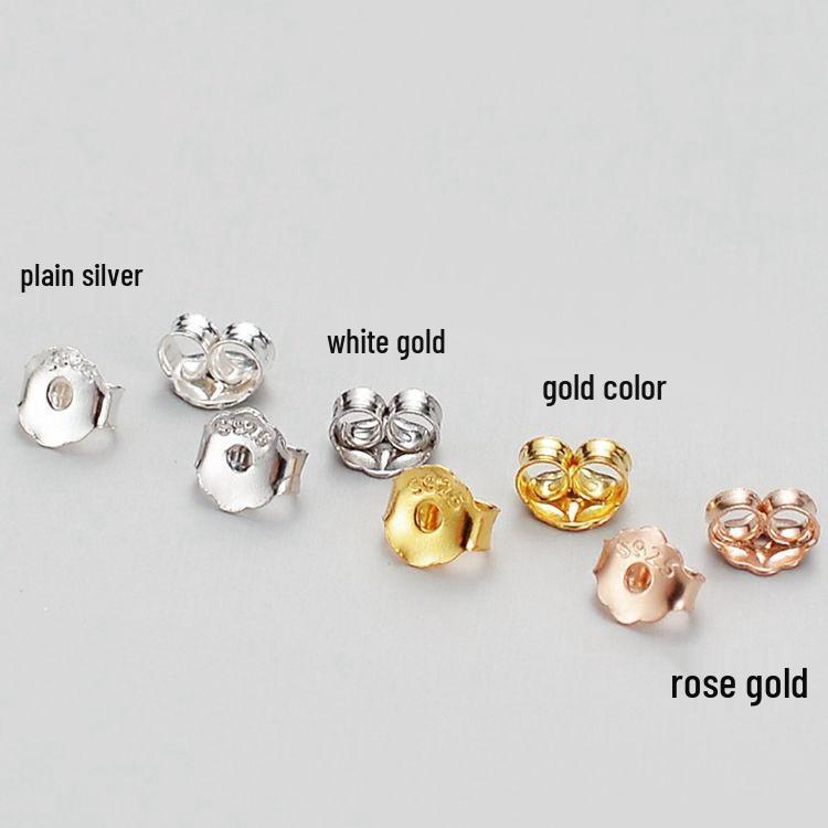 2024 French Retro S925 Sterling Silver Pearl Stud Earrings for Women – High-End Light Luxury Ear Cartilage Studs