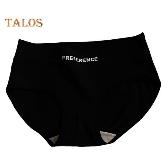 Women Underpants Mid Waist Solid Color Cotton Butt-lifted Good Breathability Elastic Quick-drying Sport Casual Briefs Female Panties