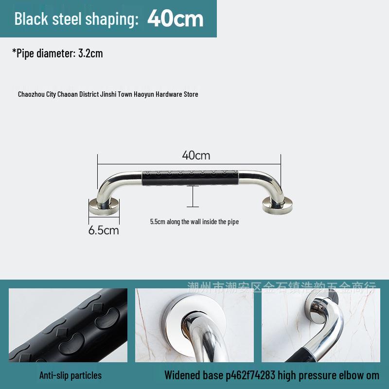 Stainless Steel Handrail Bar for Bathroom Safety - Ideal for Disabled and Elderly