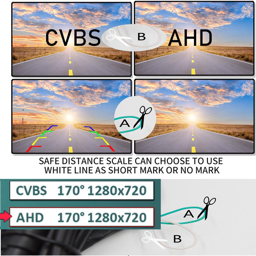 2026 NEW AHD1080P Vehicle Car Rear View Camera Parking Reverse Truck Backup for School Bus Trailer Pickups RV