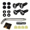 4 Pcs/set Car License Plate Frame Fixing Screw Anti-theft American Standard License Plate Frame Screw Accessories License Plate Covers Frames 6