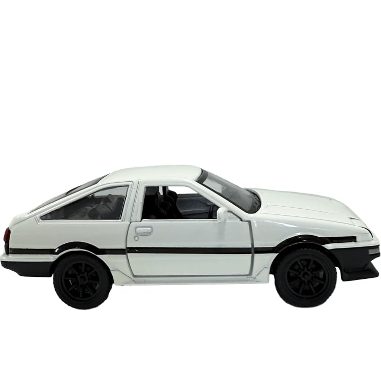 Scale Toyota AE86 Trueno MSZ Diecast Model White 1/37 Car,
