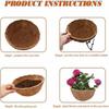Thick Hanging Basket Liner Coconut Liners for Planters 100% Natural Coco Basket Replacement Liner Outdoor Garden Accessories
