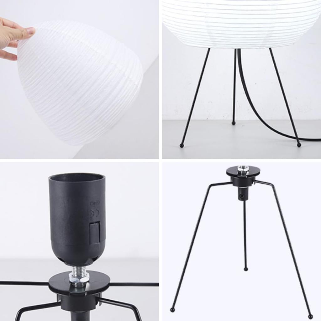Table Paper Lamp, Paper Floor Lamp Style Design, Paper Lantern Lamp for Bedroom/Living Room/Office Soft Light, Noguchi Lamp for Establishing A Warm