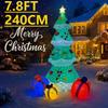 7.8FT Christmas Holiday Inflatable Yard Decorations LED Tree with Gifts Xmas Home Decor Outdoor Indoor Ornaments Supplies Gifts