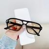 Vintage Casual Double Beam Square Candy Color Women's Fashion Sunglasses Summer Vacation Beach Accessories